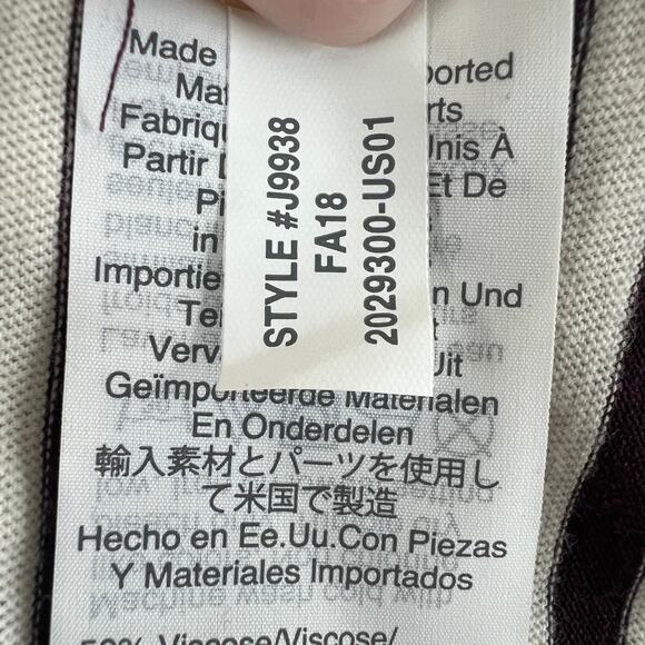 Rivet & Thread Madewell Oversized Tee Stripe Purple White Short Sleeves XL NEW - Picture 10 of 12